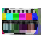 Housse D'oreillers Retro TV pas d'illustration de signal. (Dos)