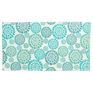 Housse D'oreillers Rétro, vert, 70's, floral, vintage, modèle, chic, 