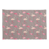 Housse D'oreillers Rétros Flamants roses (Dos-Droit)