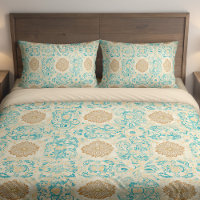 Rêve du désert Vintage Sable et Fleurs de Turquois