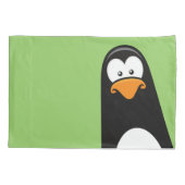 Housse D'oreillers Réversible drôle de pingouin de bande dessinée (Dos)