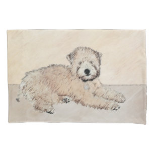 Housse D'oreillers Revêtu doux Roue Peinture Terrier Art original