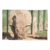 Housse D'oreillers Rhino blanc (Dos)