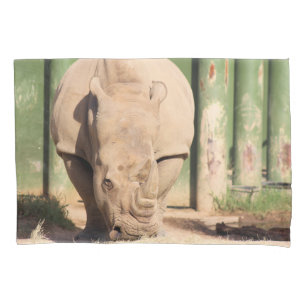 Housse D'oreillers Rhino blanc