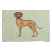 Housse D'oreillers Rhodesian Ridgeback Africain Lion Chien race Green (devant-Droit)