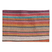 Housse D'oreillers Richesse du tapis : Textures mexicaines péruvienne (Dos)