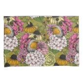 Housse D'oreillers Robins dans le jardin 2 (devant-Droit)