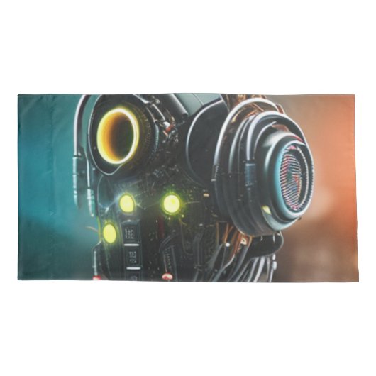 Housse D'oreillers Robot 5 king oreiller 2 côtés (Dos)