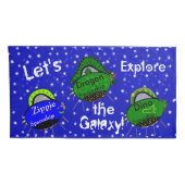 Housse D'oreillers Robot Boy Spaceshies Enfants King Coussin Coques (Dos-Droit)