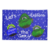 Housse D'oreillers Robots Spaceships Enfants Coques Coussin standard (Dos-gauche)
