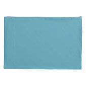 Housse D'oreillers Robustes turquoise et blanc (Dos-gauche)