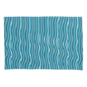 Housse D'oreillers Robustes turquoise et blanc