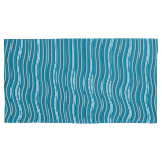 Housse D'oreillers Robustes turquoise et blanc (devant-gauche)