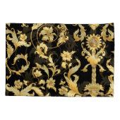 Housse D'oreillers Rococo baroque, motif floral victorien. (Dos)
