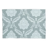 Housse D'oreillers Rococo Damask Lg Pattern Duck Egg Blue+Teal (devant)