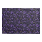 Housse D'oreillers Rococo Realms : Coussin foncé violet et or Coque (Dos)
