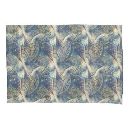 Housse D'oreillers Rococo Rich Motif design avec Gold Relief (devant)