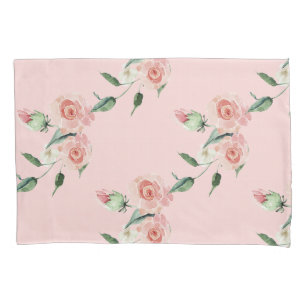Housse D'oreillers Romantic Rose Rose Garlands Coussin Coque