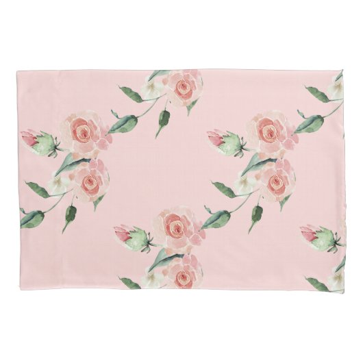 Housse D'oreillers Romantic Rose Rose Garlands Coussin Coque (devant)