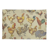 Housse D'oreillers Rooster Poulet de la ferme Pays Animal (Dos)