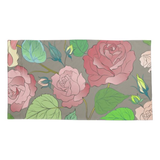 Housse D'oreillers Rose 30 (Dos)