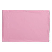 Housse D'oreillers Rose Amaranth (couleur solide) (Dos-gauche)