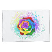 Housse D'oreillers Rose arc-en-ciel coloré (devant-Droit)