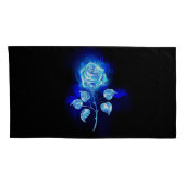 Housse D'oreillers Rose bleu brûlant (Dos-Droit)