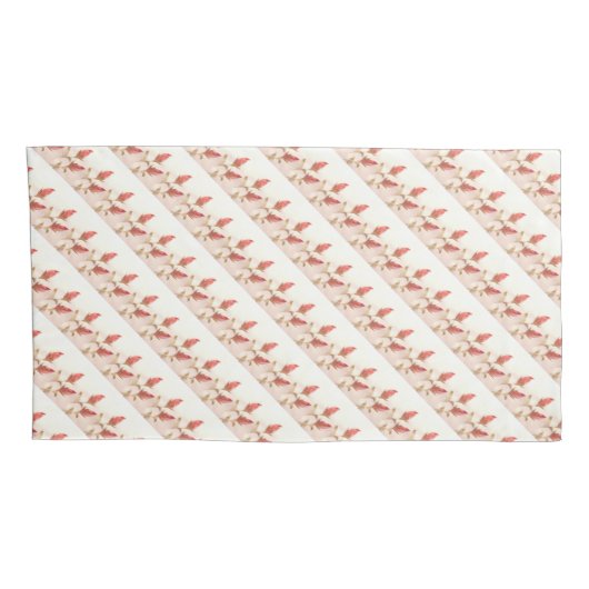 Housse D'oreillers Rose Delicate (Dos-Droit)