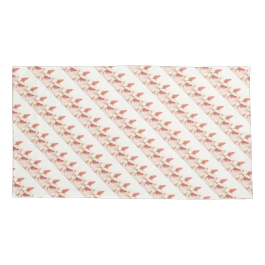 Housse D'oreillers Rose Delicate (Dos-gauche)