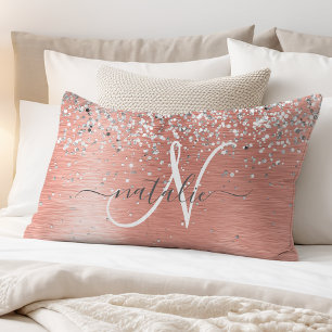 Housse D'oreillers Rose Gold brossé Parties scintillant métallique No