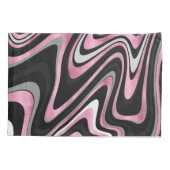 Housse D'oreillers Rose Gold Grey tourbillons ondulés motif (Dos)