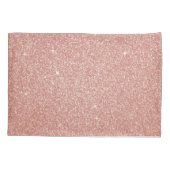 Housse D'oreillers Rose Gold Sparkle Parties scintillant Monogramme N (Dos)