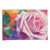 Housse D'oreillers Rose gras en fleurs poème Bohemian Artsy (devant-Droit)