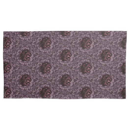 Housse D'oreillers Rose Mandala (devant-gauche)