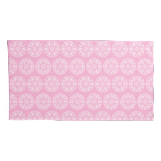Housse D'oreillers Rose Mandala (Dos-Droit)