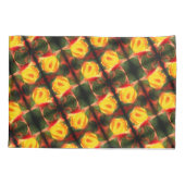 Housse D'oreillers Rosebud Jaune Peinture Abstraite Fleur Art (Dos)