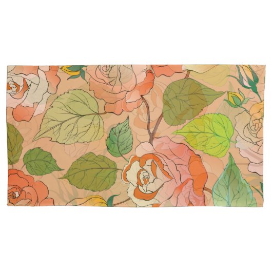 Housse D'oreillers Roses 21 (devant)