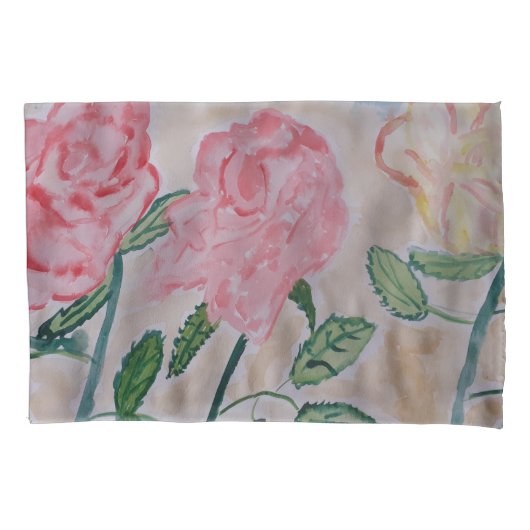 Housse D'oreillers Roses d'été Abstraits (devant)