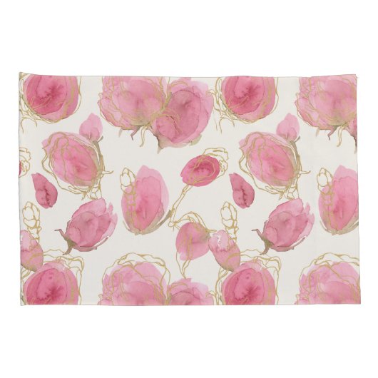 Housse D'oreillers Roses roses (Dos-Droit)