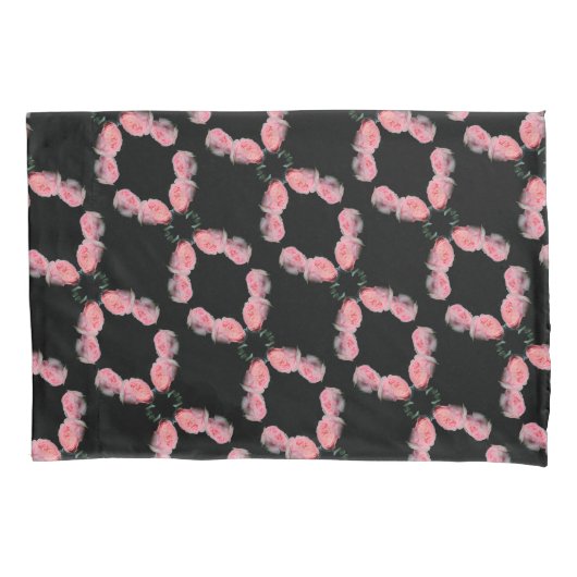Housse D'oreillers Roses roses rose Pair Motif Abstrait (devant)