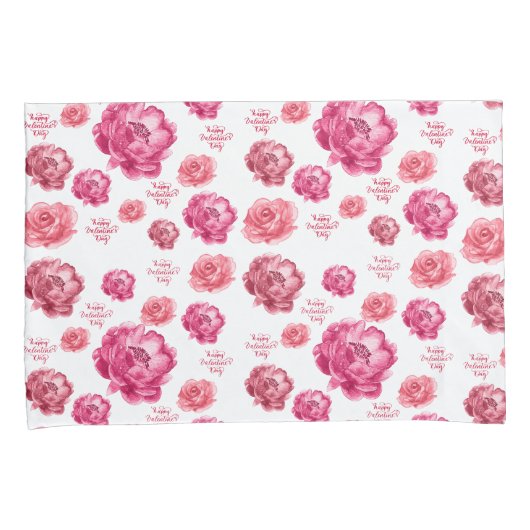 Housse D'oreillers Roses roses roses Saint-Valentin (devant-Droit)