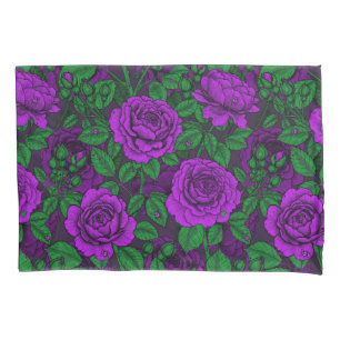 Housse D'oreillers Roses violets