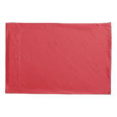 Housse D'oreillers rouge Amaranthe (couleur solide) (Dos)