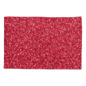 Housse D'oreillers Rouge Brique Paillettes (Dos)
