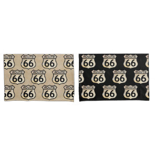 Housse D'oreillers Route 66 Coque Coussin