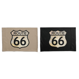 Housse D'oreillers Route 66 Coque Coussin