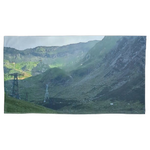 Housse D'oreillers Route de Transfagarasan – Impression de la montagn
