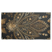 Housse D'oreillers Royal Indian Luxury Black & Gold (devant)