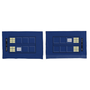 Housse D'oreillers Royaume-Uni - Blue Police Public Call Box 1